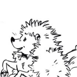 Логотип @abcd_ezh - а б в где ёж