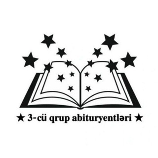 Логотип @abituriyent_2024_3qrup - 𝟯-𝗰ü 𝗾𝗿𝘂𝗽 𝗮𝗯𝗶𝘁𝘂𝗿𝗶𝘆𝗲𝗻𝘁𝗹ə𝗿𝗶📚
