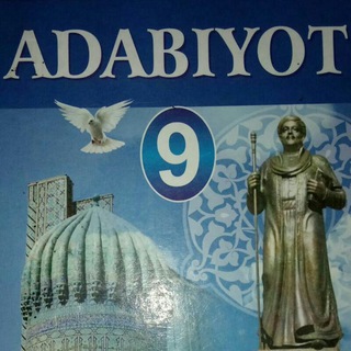 Логотип @adabiyot7sinf - 📚9-sinf Adabiyot🎓📚