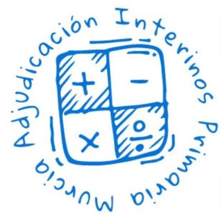 Логотип @adjudinterinosprimurcia - Canal Difusión Adjudicación Interinos Primaria Murcia