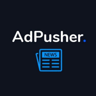 Логотип @adpusher_news - AdPusher.io — News