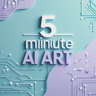Логотип @aiartin5min - 5-Minute AI Art