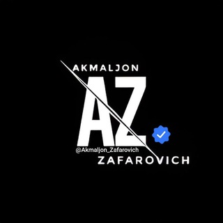 Логотип @akmaljonzafarovich - Akmaljon Zafarovich 