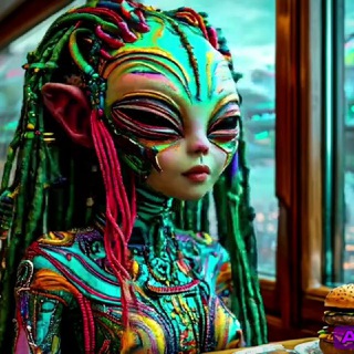 Логотип @alienslifeai - Aliens 👽 Life | AI Art