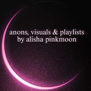 Логотип @alishapinkmoonff - луна пишет ☾