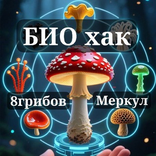 Логотип @amanita_global - 🍄 Грибная ПОМОЩЬ 🚑 для БИО хакинга и Духовных практик 🧘 🤩 8gribov 💖