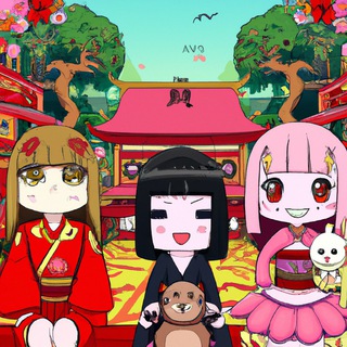 Логотип @amazinanime - Аниме картинки by ChatGPT