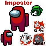 Логотип @amongdomiki - Imposter house 🧸🖤