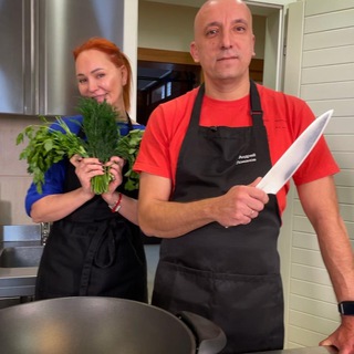 Логотип @andrey_lera - Андрей и Лера. На кухне