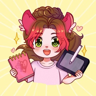 Логотип @angmi_arts - Творческая вселенная Ангми 💖 Angmi