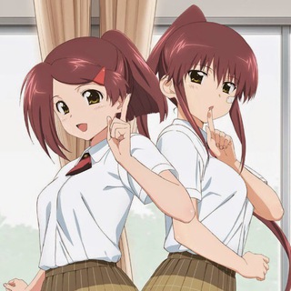 Логотип @anime_vse_70 - Поцелуй сестричек / Поцелуй сестёр