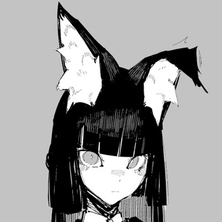 Логотип @animegirlspics - Монохромный взгляд