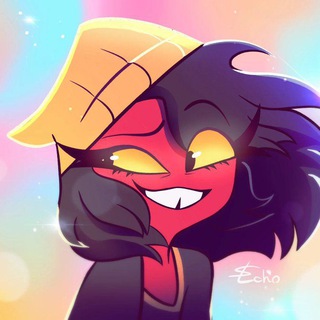 Логотип @anothermedium - Hazbin Hotel 🩷💜💙 Helluva Boss 🔞 Аццкий Вестник