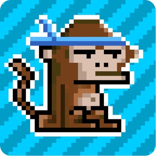 Логотип @answerscorn - monkey meme corp.