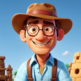 Логотип @artefakthistory - Индиана типа Джонс