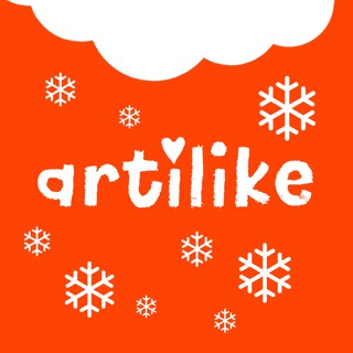 Логотип @artilikeru - Артилайк - Школа рисования онлайн-уроки по акварели