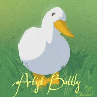 Логотип @artistbattleshome - ᗪᑌᑕK ᗷᗩTTᒪES