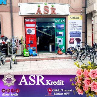 Логотип @asr_kredit - "ASR" Крeдит do'koni. Олтинкул туман🕳
