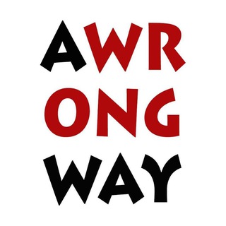 Логотип @awrongway - it is a wrong way, man