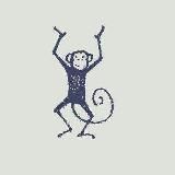 Логотип @bananacarameli - монке 🍊