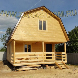 Логотип @banipodkluch - Бани под ключ | Срубы | строительство | компания Заказ-Дом | Москва | Тверь | Санкт-Петербург