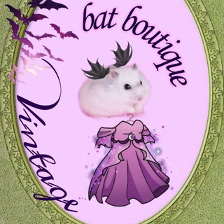 Логотип @batboutique - Bat boutique vintage