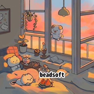 Логотип @beadsoft - ࣪˖ .. ️୧ 💗beadsoft◞ °.っ 🎀 || бисероплетение