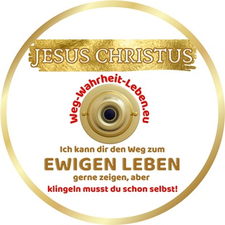 Логотип @bewusstseinlink - WegWahrheitLeben = JESUS CHRISTUS ❤️