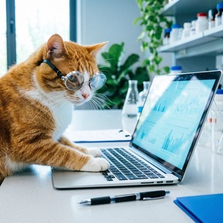 Логотип @biolapki - Биоинформатика и лапки