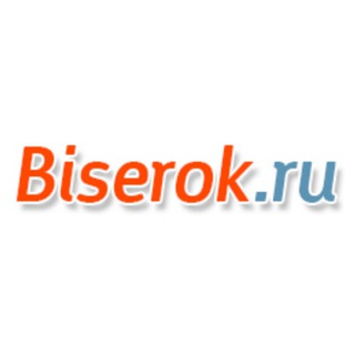 Логотип @biserokru - Biserok.ru - бисер, пряжа и цветы