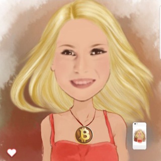 Логотип @bit_girls - Первый женский канал про биткоин💃👠💄