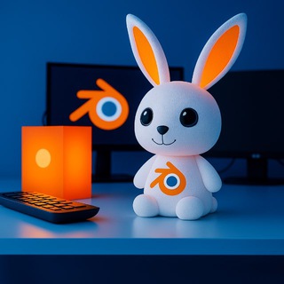 Логотип @blender_bunny - Blender Bunny