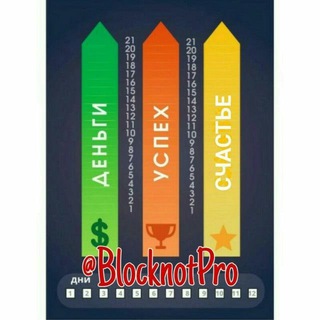 Логотип @blocknot_pro - Блокнот про Деньги, Успех и Счастье