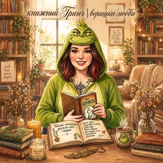 Логотип @book_fantomas - книжный Гринч|воришка любви💚18+