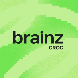 Логотип @brainzbycroc - brainz by CROC (жужжит)