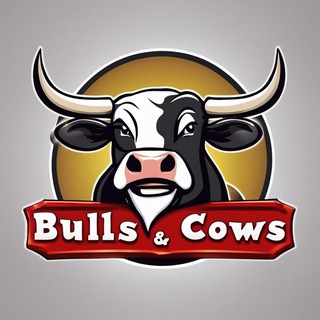 Логотип @bulls_n_cows_bot - Игра "Быки и коровы" / "Bulls & Cows" game