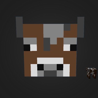 Логотип @burenochek - Корова из майнкрафта / Бурёночек