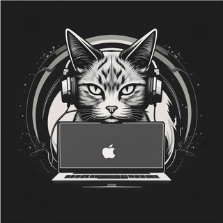 Логотип @c_a_t_dev - Цифровой кот Код