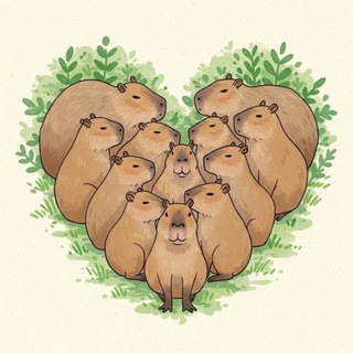 Логотип @capybarasfamilies - Семейство Капибар
