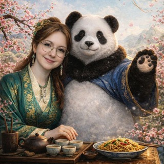 Логотип @chailapshapanda - Чай, лапша и панда