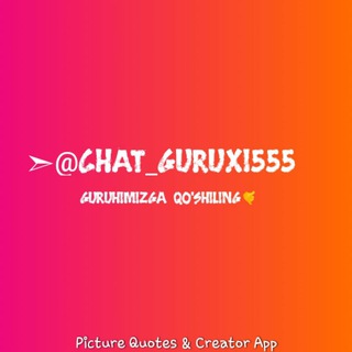 Логотип @chat_guruxi555 - ❤️CHAT❤️VA VIDEO PHOTO BATTLE💥|UYDA QOLING❗️