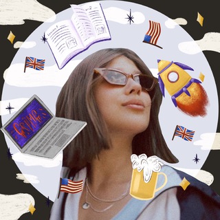 Логотип @chatwithtanya - чат англоголиков