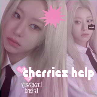 Логотип @cherrieshelpp - cherries help | kpop cuts