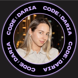 Логотип @codedaria - CODE:DARIA