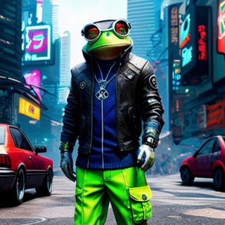 Логотип @crazyfr0gaxelf - Crazy Frog в крипте🐸