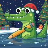 Логотип @crocoriver_bot - Речной Крокодил с Рисунками!