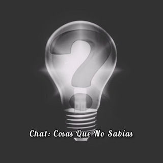 Логотип @curiosidadeschat - Chat Cosas que no sabías 💡