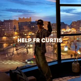 Логотип @curtishelp - `help fr curtis`