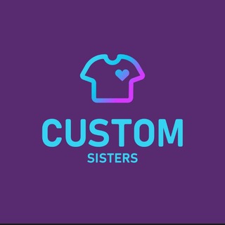 Логотип @customsisters - Кастом одежды | Тай-Дай | Рисунки на заказ 🎨