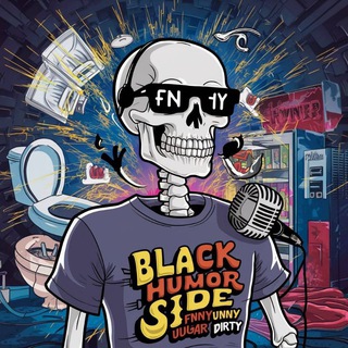 Логотип @dark_side_humor - Темная сторона юмора